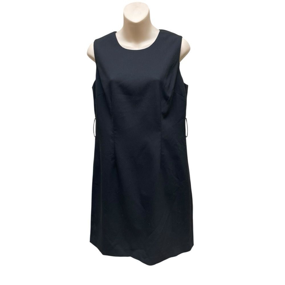 LOFT Black Sleeveless Shift Dress Petite 10P Career Office Work NWT Classic